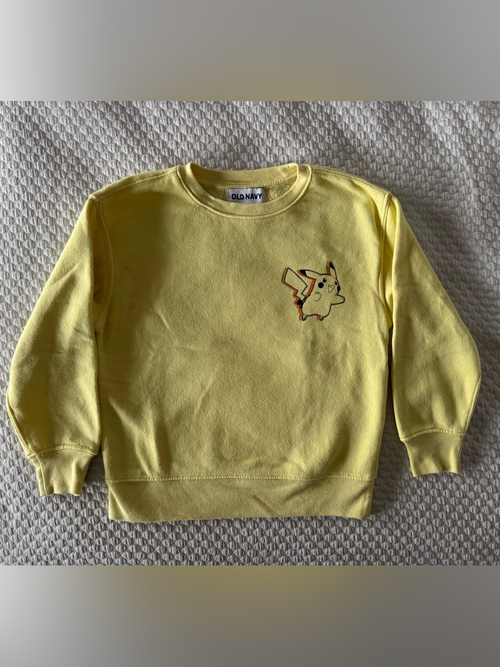 Yellow Pikachu Graphic Crewneck Sweatshirt